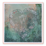 Tina's Doodle Dove Hearts <br/>A5 Square & Groovi Border Plate Set