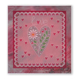 Tina's Doodle Hearts Collection <br/>Groovi Plate Set <br/>+ FREE Border Plate!