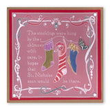 Twas the Night 2 - Stockings <br/>A6 Square Groovi Baby Plate