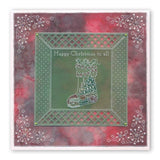 Twas the Night 12 - Bunting Stocking <br/>A6 Square Groovi Baby Plate