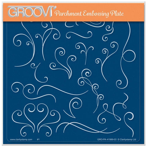 Linda Williams' Groovi Contours - Twirls - A5 Square Groovi Plate