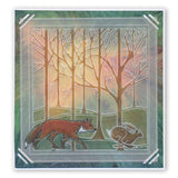 Woodland Animals & Treescape <br/>A5 Square Groovi Plate Set