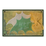 Holly Leaf Outline <br/>A6 Square Groovi Baby Plate <br/>(Set GRO-CH-40821-01)