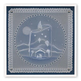 Candle Outline <br/>A6 Square Groovi Baby Plate <br/>(Set GRO-CH-40821-01)