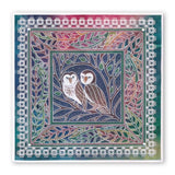 Woodland Owls & Squirrel <br/>A5 Square Groovi Plate Set