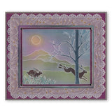 Woodland Animals <br/>A5 Square Groovi Plate <br/>(Set GRO-TR-40539-03)