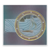 Sailor Round <br/>A5 Square Groovi Plate <br/>(Set GRO-PE-40977-03)