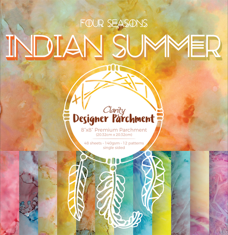Indian Summer Designer Parchment Pack 8" x 8"