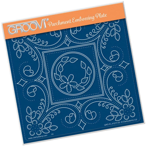 Tina's Embroidery Daisy <br/>A5 Square Groovi Plate